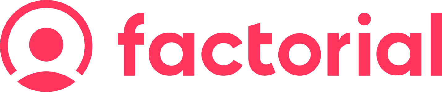 Factorial logo radical cut
