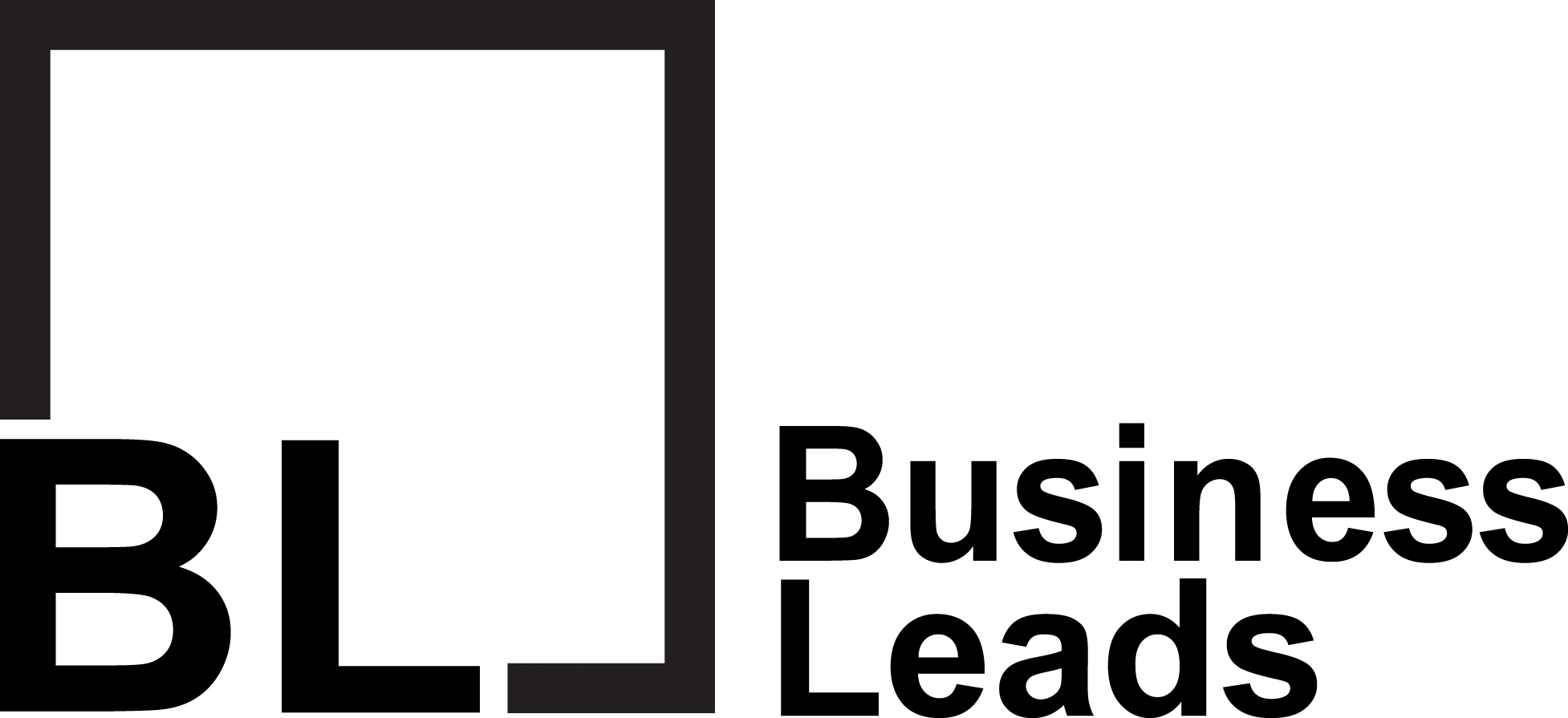 business leads logo schwarz