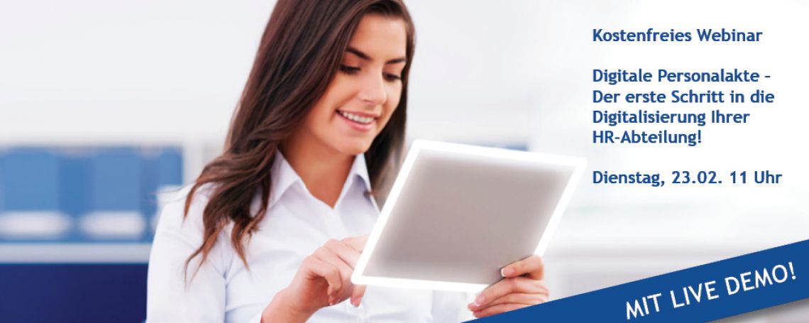 Webinar: Digitale Personalakte – Der erste Schritt in die Digitalisierung Ihrer HR-Abteilung!