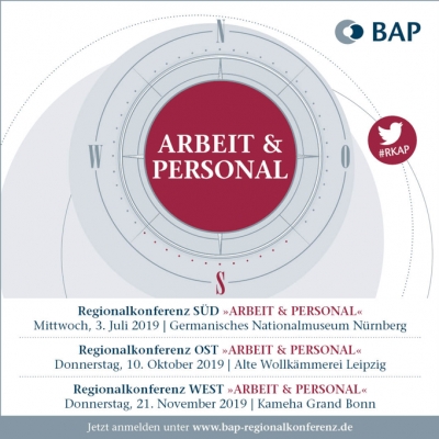Einladung zur Regionalkonferenz ARBEIT &amp; PERSONAL