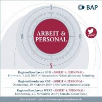 Einladung zur Regionalkonferenz ARBEIT & PERSONAL