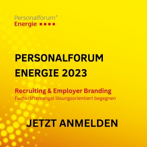 JETZT ANMELDEN - PERSONALFORUM ENERGIE 23. &amp; 24. November 2023 in Hannover